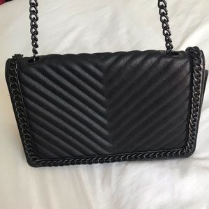Black chained bag